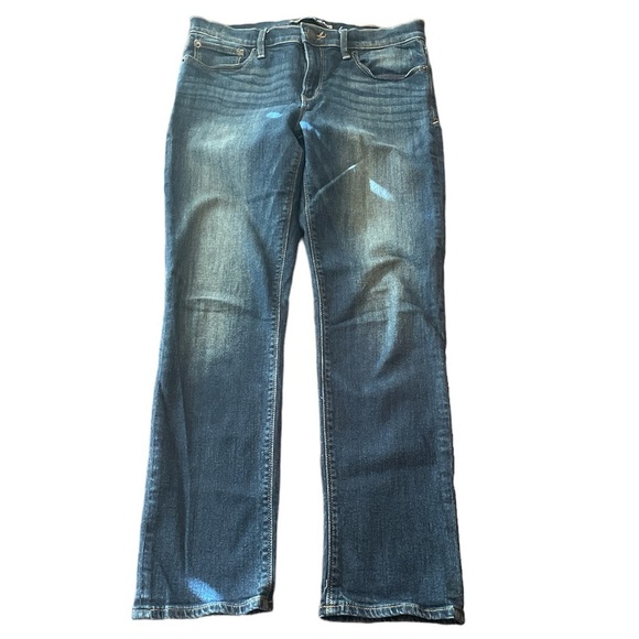 EUC EXPRESS Cropped Skinny Stretch Denim Jeans - size 10R - Picture 3 of 17